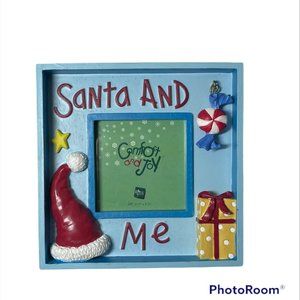 Cute Santa and Me Resin Square Photo Frame 5" x 5"